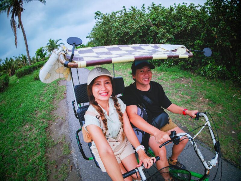 Road Trip ตะลุยไต้หวัน EP.3🇹🇼 | ผิงตง - เกาสง ซีฟู้ดทูน่าสดๆ และปั่นจักรยานรับลมทะเล 5 ปั่นจักรยานไฟฟ้า เลาะชายหาดเกาะฉีจิน (Cijin Island)